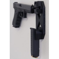 Swiveling Post Pistol Mount with Magazine Holder