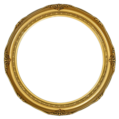 roekeloos wagon nek Classic Series 14 Antique Gold 14" Round Frame