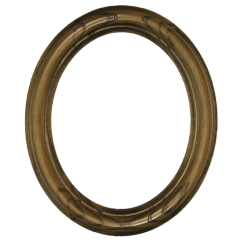 Frames : Gem Walnut 4x5 Oval Frame