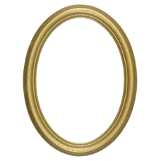 Gem Gold 5x7 Oval Frame-Frames-Custom Display Designs
