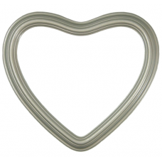 Heirloom Silver 8" Heart Frame-Frames-Custom Framing Designs